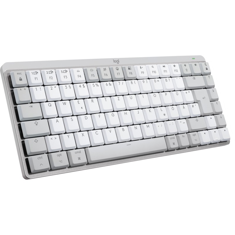 Logitech MX Mechanical Mini für Mac Kabellose Tastatur Hellgrau